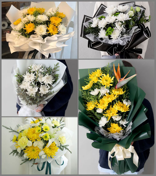 山西忻州原平市楼板寨乡白事花束代送